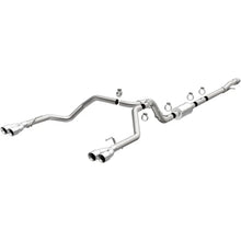 Load image into Gallery viewer, MagnaFlow 2019 Chevy Silverado 1500 V8 5.3L Street Series Quad Split Rear Exhaust w/ Polished Tips - Main Product View