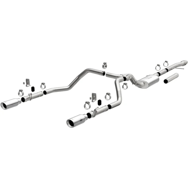 MagnaFlow 2019 Chevy Silverado 1500 V8 5.3L/V6 4.3 Street Series Dual Exit Exhaust w/ Polished Tips - Main Product View