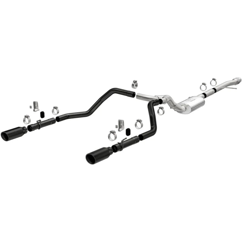 MagnaFlow 2019 Chevy Silverado 1500 V8 5.3L/V6 4.3L Street Series Dual Exit Exhaust w/ Black Tips - Main Product View