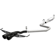 Load image into Gallery viewer, MagnaFlow 2019 Hyundai Veloster 1.6L 2.5in Center Exit Stainless Steel Cat-Back Exhaust w/Blk Tips - Main Product View