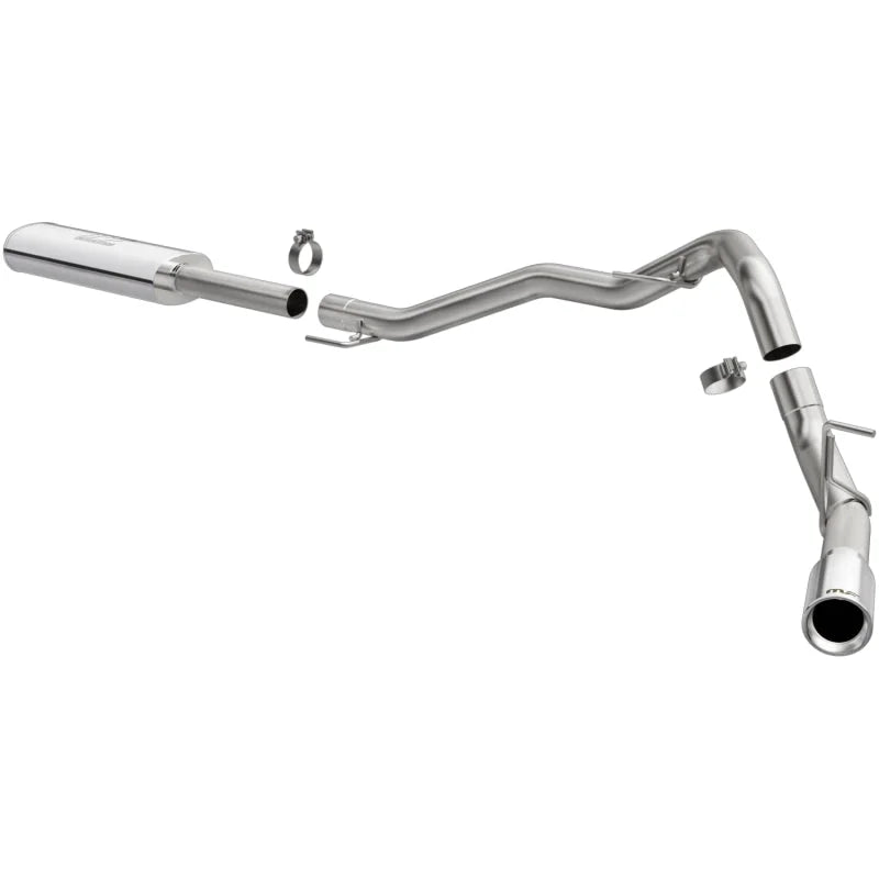 MagnaFlow 2020 Jeep Gladiator 3in Street Series Side Rear Exit Cat-Back Exhaust w/Polished Tips - Side View