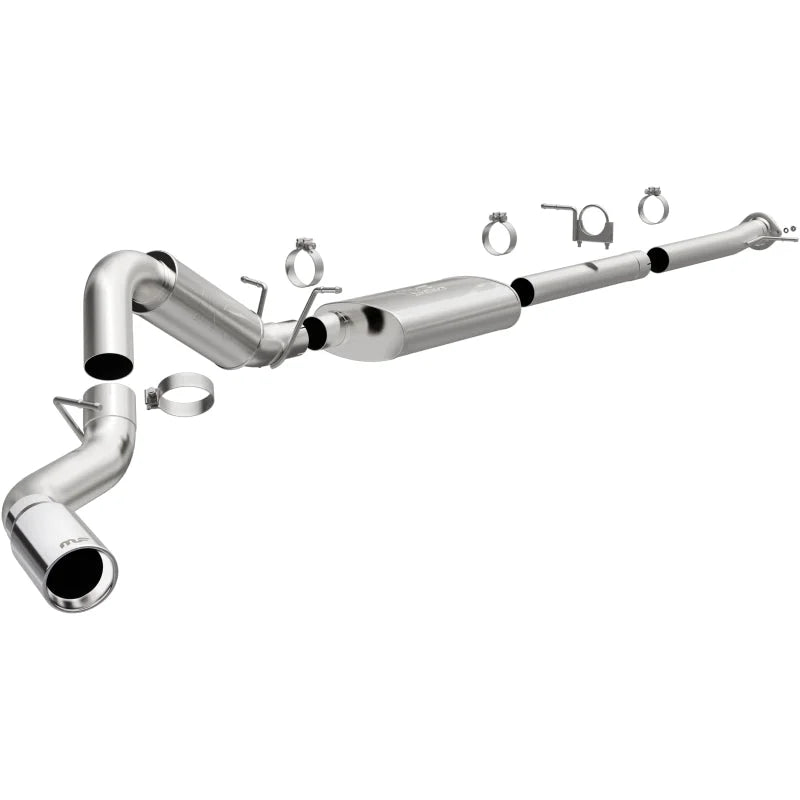 MagnaFlow 2022+ GM 2500/3500HD 6.6L Gas Single Passenger Side Rear Exit Cat-Back Exhaust - Main Product View