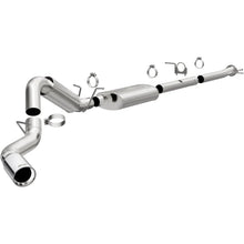 Load image into Gallery viewer, MagnaFlow 2022+ GM 2500/3500HD 6.6L Gas Single Passenger Side Rear Exit Cat-Back Exhaust - Main Product View