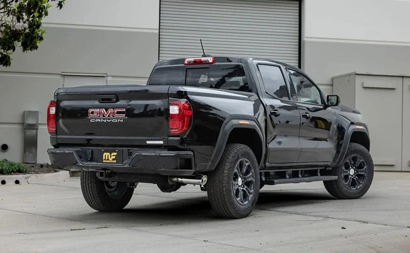 MagnaFlow 2023+ Chevy Colorado NEO Series Cat-Back Exhaust Single Passenger Side Rear Exit - Installation View