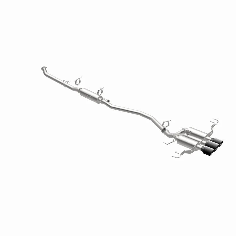 MagnaFlow 2023+ Honda Civic Type R SPEQ Series Cat-Back Perf Exhaust System w/ CF Tips - Side View