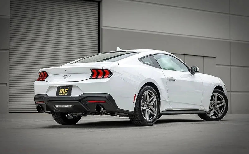 MagnaFlow 2024 Ford Mustang EcoBoost 2.3L Competition Series Cat-Back Exhaust System - Side View