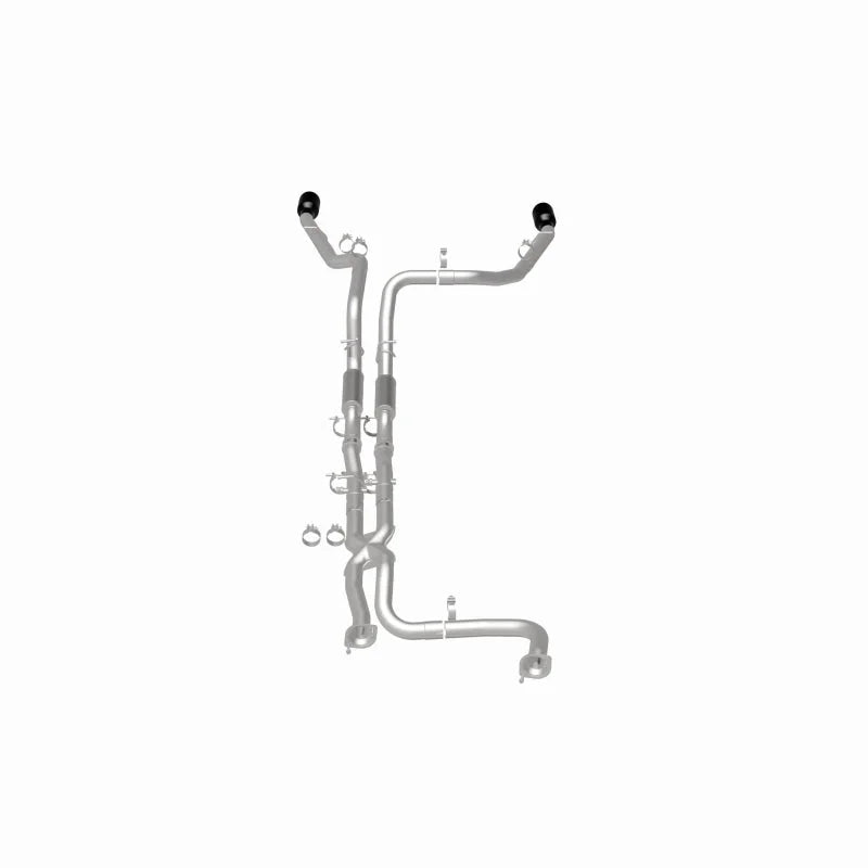 MagnaFlow 2025 Ram 1500 RHO SPEQ Series Black Chrome Cat-Back Performance Exhaust System - Side View