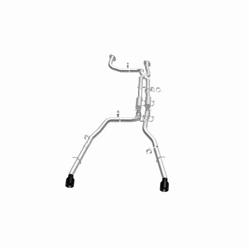 MagnaFlow 2025 Ram 1500 RHO SPEQ Series Black Chrome Cat-Back Performance Exhaust System - Back View