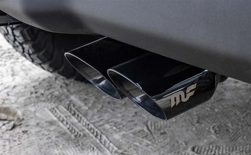 MagnaFlow 21-22 Jeep Wrangler V8 6.4L Street Series Cat-Back Exhaust w/ Black Tips - Back View