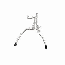 Load image into Gallery viewer, MagnaFlow 21-24 RAM 1500 TRX SPEQ Series Cat-Back Performance Exhaust System w/ Black Chrome Tips - Installation View