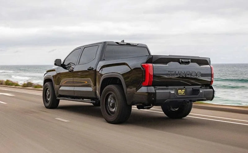 MagnaFlow 22+ Toyota Tundra Street Series 3in Dual Driver Side Rear Cat-Back Exhaust - Side View