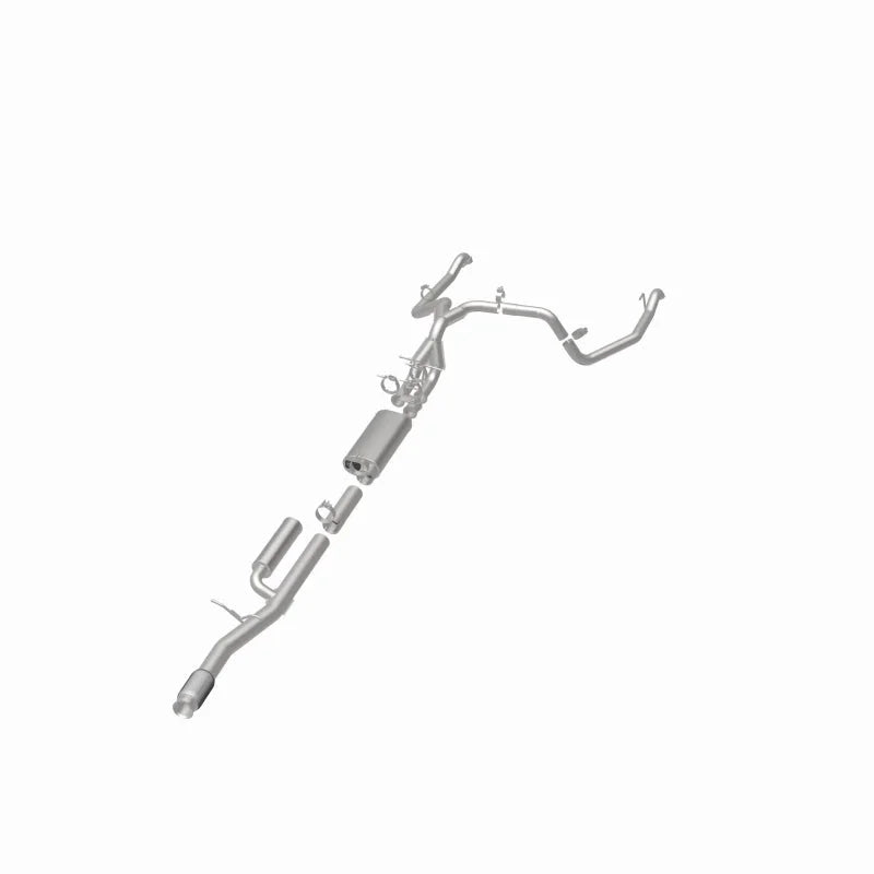 MagnaFlow 24-25 Chevrolet/GMC Silverado/Sierra 1500 ZR2/AT4X Overland Series Cat-Back Exhaust System - Back View
