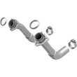 Load image into Gallery viewer, MagnaFlow 66-72 Chevy C10 Pickup V8 2-Piece Front Exhuast Pipe Kit (2in Tubing/Clamps/Inlet Flanges) - Main Product View