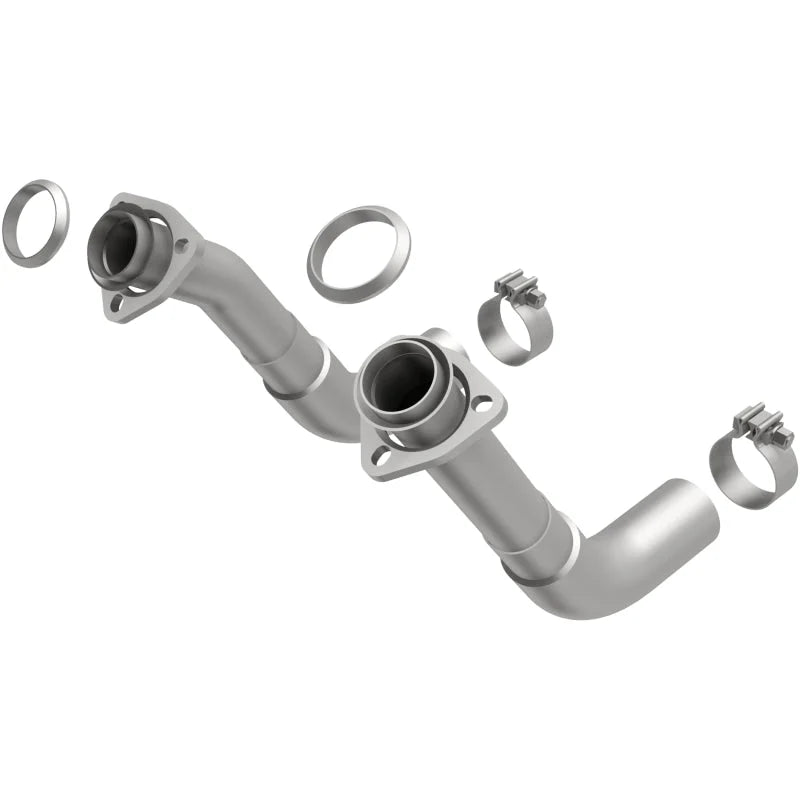 MagnaFlow 66-72 Chevy C10 Pickup V8 2-Piece Front Exhuast Pipe Kit (2in Tubing/Clamps/Inlet Flanges) - Main Product View