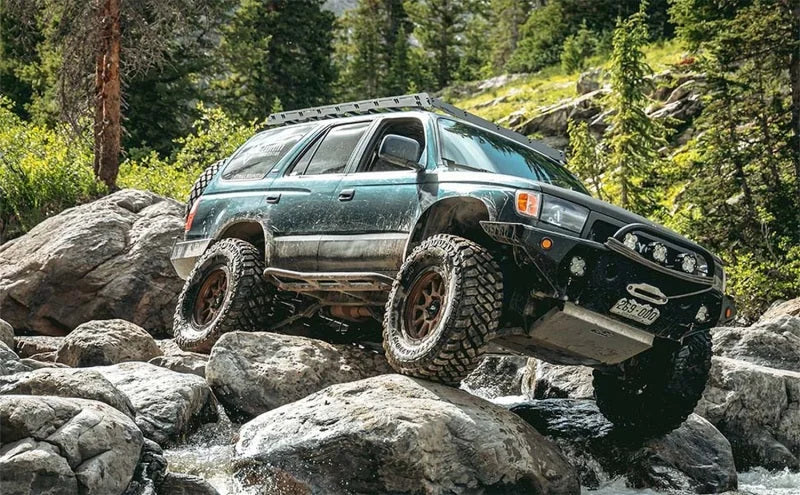 MagnaFlow 98-02 Toyota 4Runner Overland Series Cat Back Performance Exhaust - Installation View
