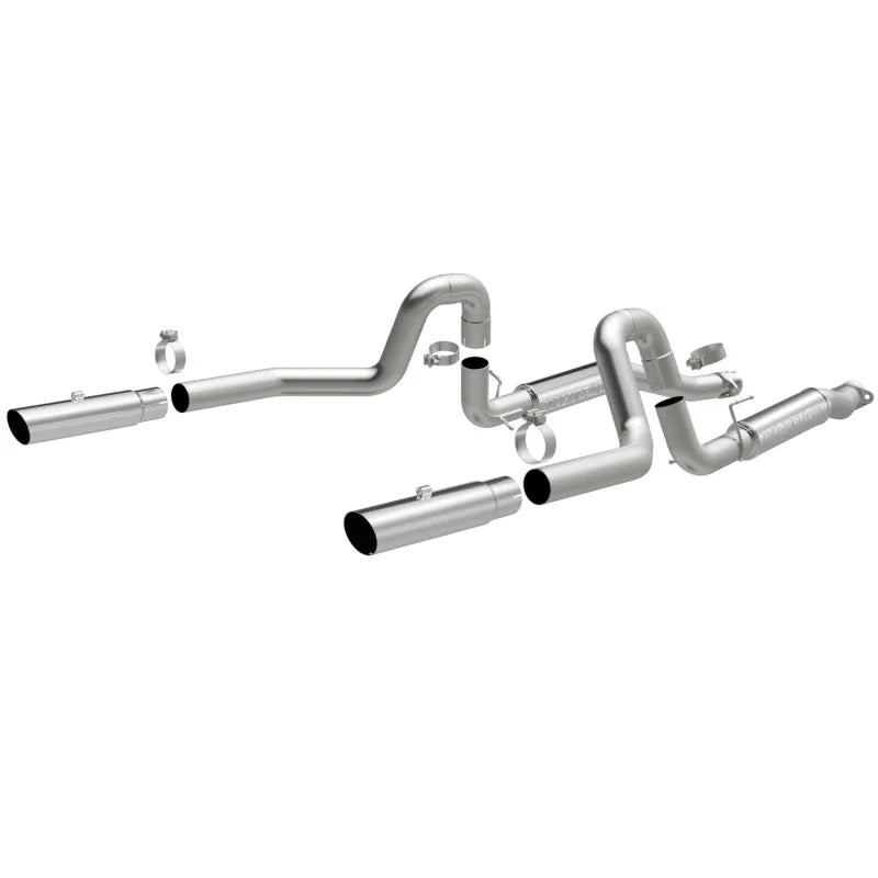 MagnaFlow 99-04 Mustang Mach 1 V8 4.6L Dual Split Rear Exit Stainless Cat-Back Performance Exhaust - Main Product View
