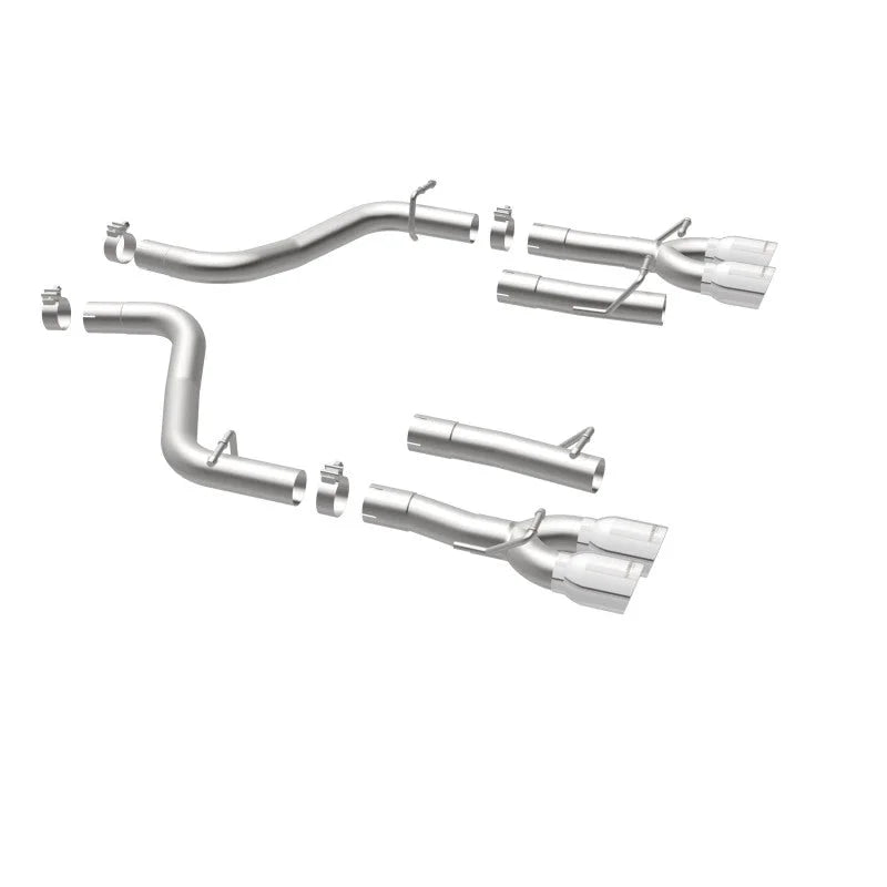 MagnaFlow Axle-Back, SS, 2.5in, Quad Split Rear 3.5in Tip 2015 Dodge Challenger 3.6L V6 - Additional View 8