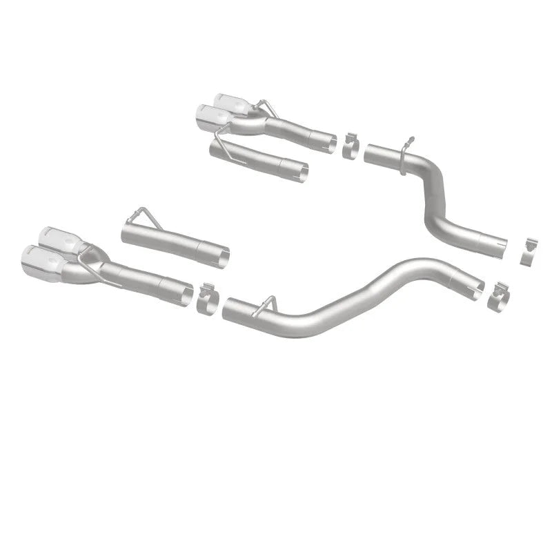 MagnaFlow Axle-Back, SS, 2.5in, Quad Split Rear 3.5in Tip 2015 Dodge Challenger 3.6L V6 - Additional View 9