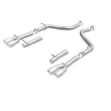Load image into Gallery viewer, MagnaFlow Axle-Back, SS, 2.5in, Quad Split Rear 3.5in Tip 2015 Dodge Challenger 3.6L V6 - Additional View 11