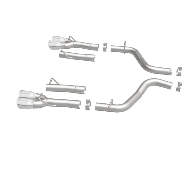 MagnaFlow Axle-Back, SS, 2.5in, Quad Split Rear 3.5in Tip 2015 Dodge Challenger 3.6L V6 - Additional View 15