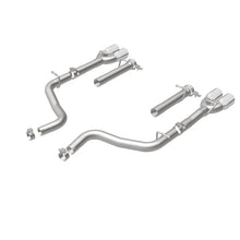Load image into Gallery viewer, MagnaFlow Axle-Back, SS, 2.5in, Quad Split Rear 3.5in Tip 2015 Dodge Challenger R/T 5.7L - Additional View 10