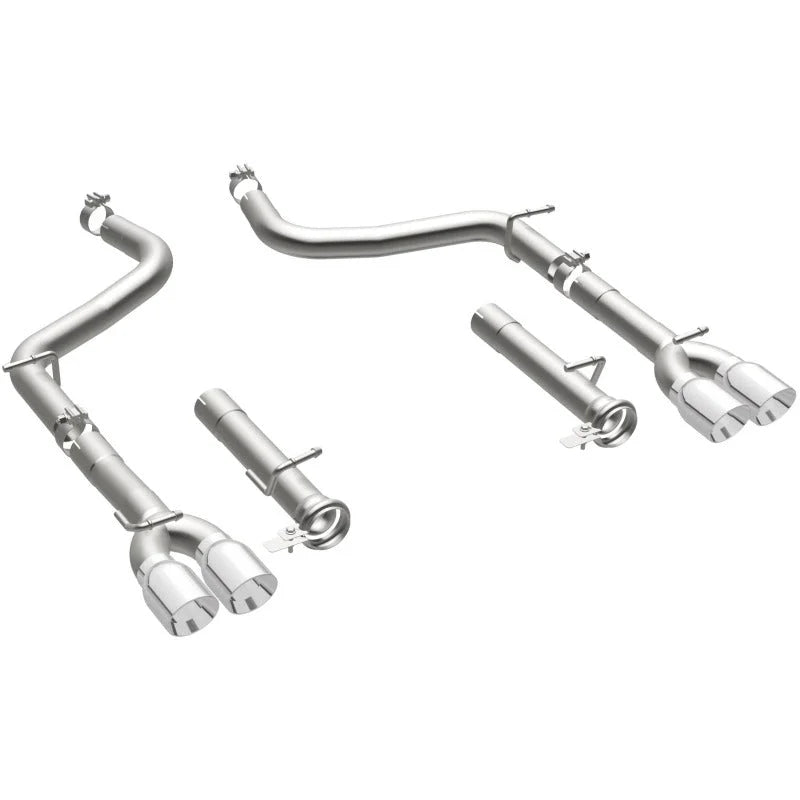 MagnaFlow Axle-Back, SS, 2.5in, Quad Split Rear 3.5in Tip 2015 Dodge Challenger R/T 5.7L - Additional View 16