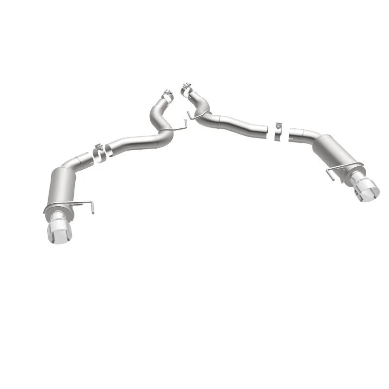 MagnaFlow Axle Back, SS, 3in, Competition, Dual Split Polished 4.5in Tip 2015 Ford Mustang GT V8 5.0 - Additional View 13