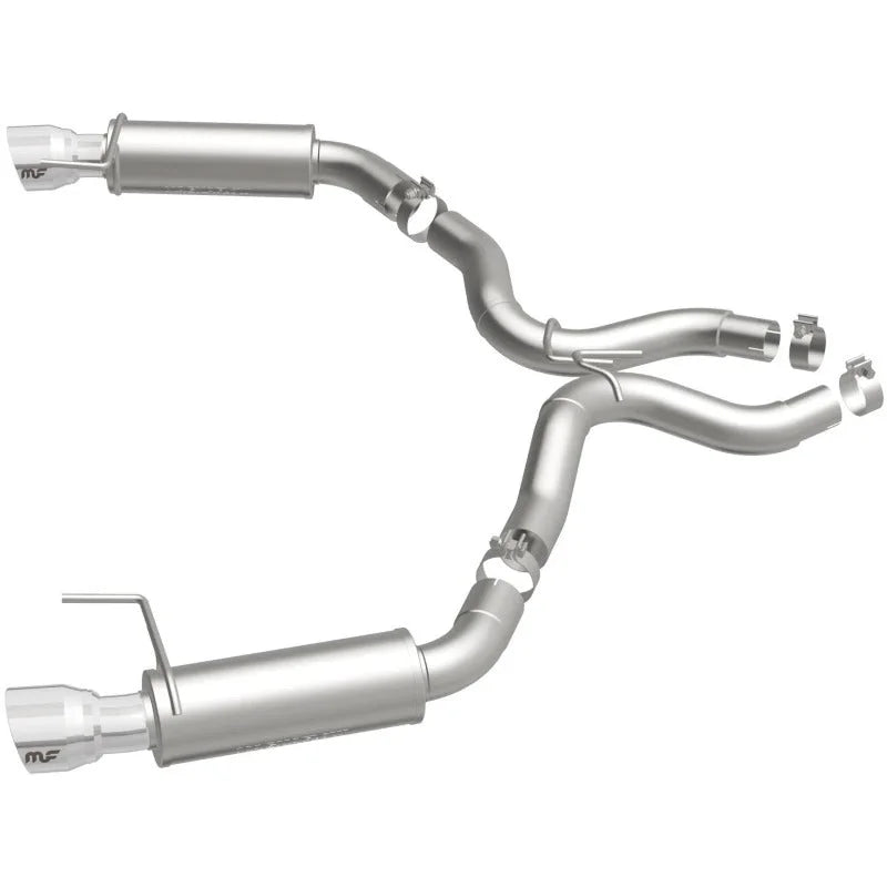 MagnaFlow Axle Back, SS, 3in, Competition, Dual Split Polished 4.5in Tip 2015 Ford Mustang GT V8 5.0 - Additional View 15