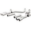 Load image into Gallery viewer, MagnaFlow Axle-Back, SS, 3in, Quad Split Rear 3.5 Tips 2015 Dodge Challenger incl SRT Hellcat - Main Product View