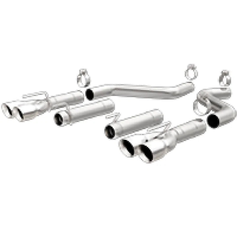 MagnaFlow Axle-Back, SS, 3in, Quad Split Rear 3.5 Tips 2015 Dodge Challenger incl SRT Hellcat - Main Product View