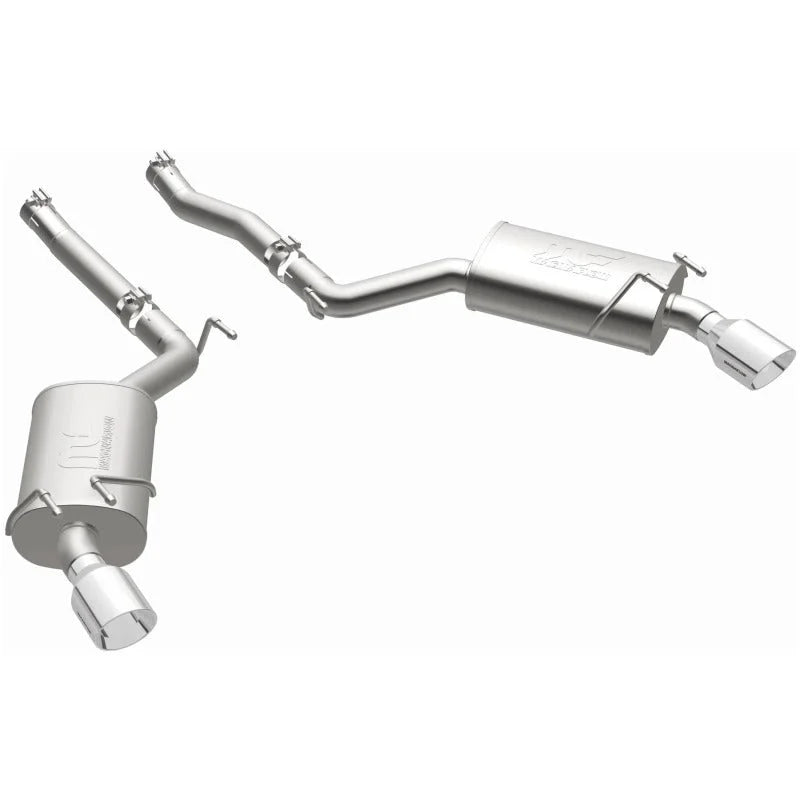 MagnaFlow Axle-Back Stainless Dual Split 4in Polished Tips 10-15 Chevrolet Camaro Convert. 3.6L V6 - Additional View 11