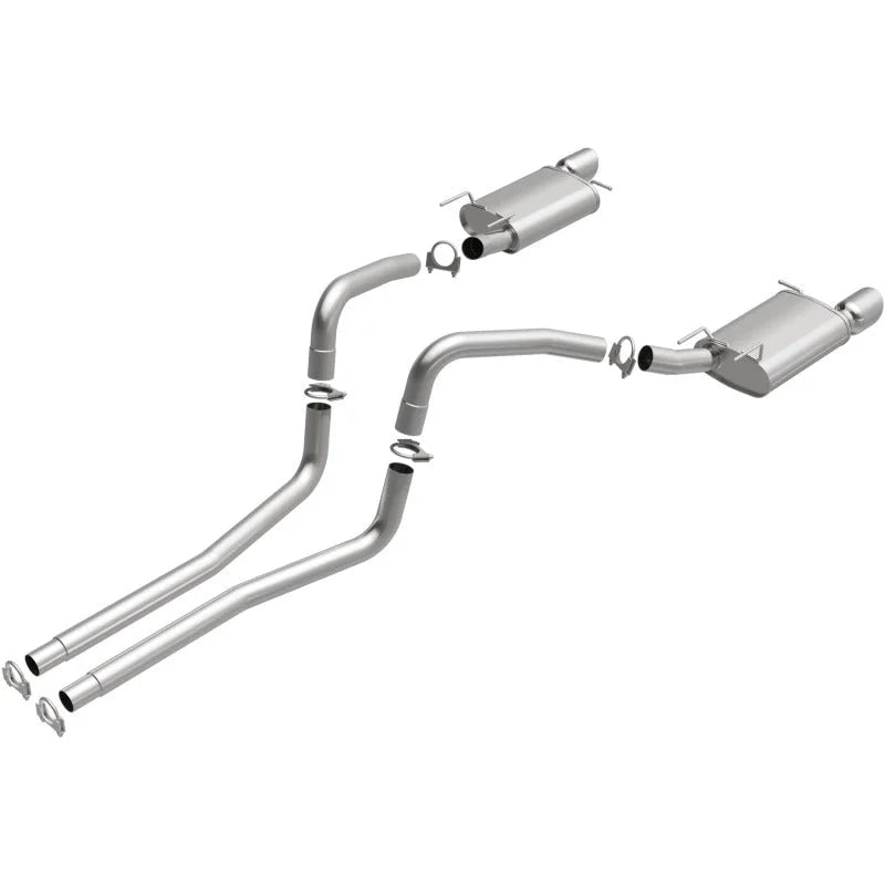 MagnaFlow BRE Exhaust Kit 11-14 Ford Mustang 3.7L - Side View