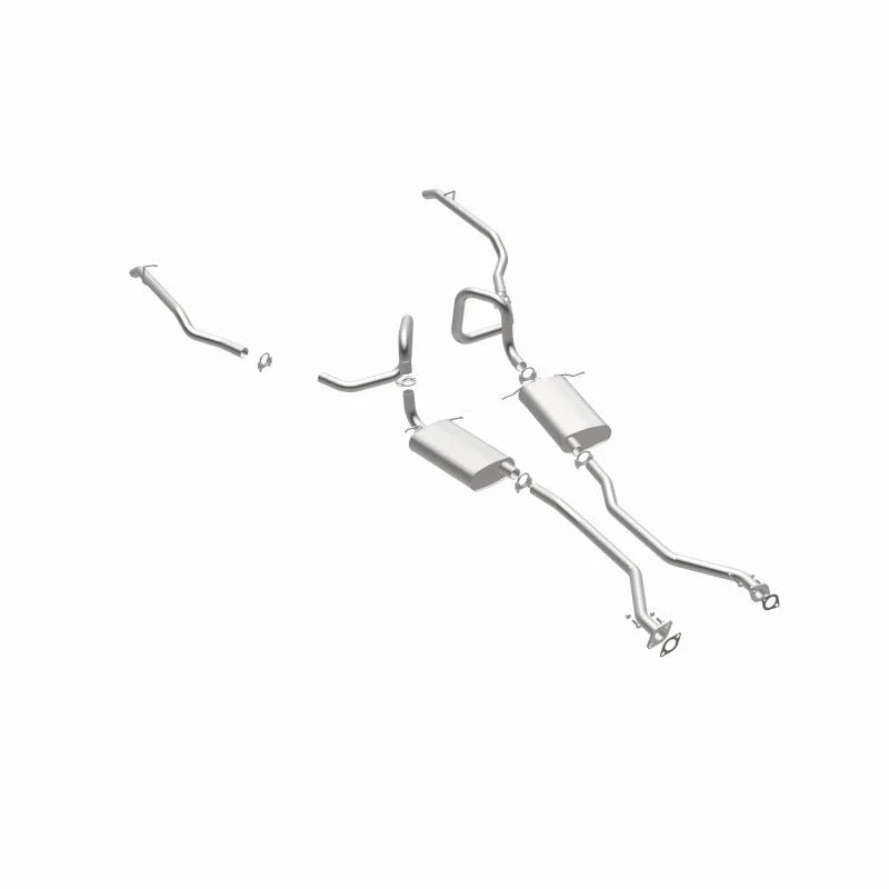 MagnaFlow BRE Exhaust Kit 98-02 Ford Crown Victoria 4.6L - Side View
