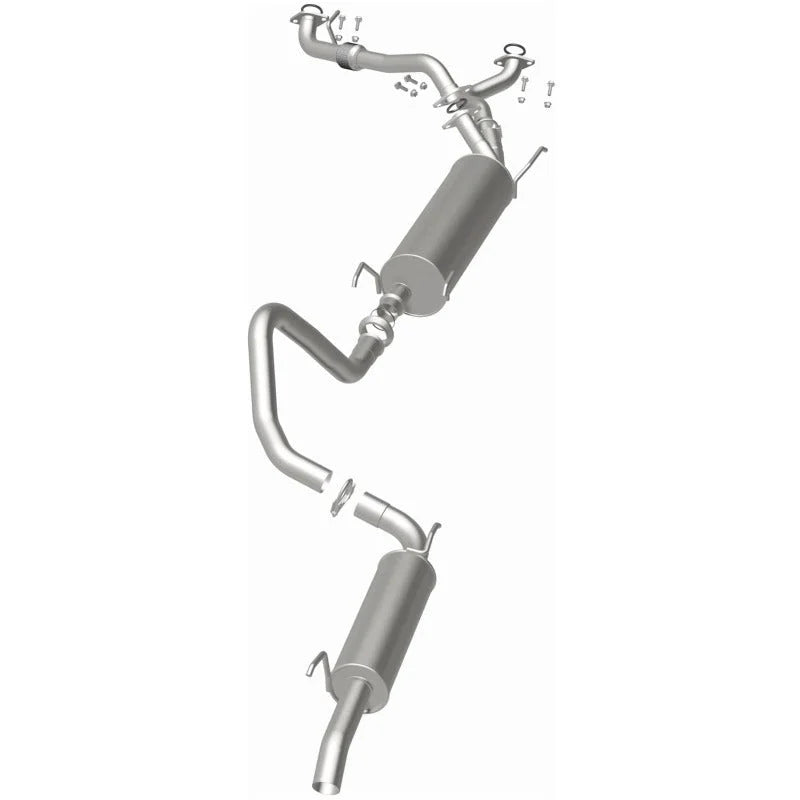 MagnaFlow BRE Exhaust Kit 98-07 LX470 Land Cruiser 4.7L - Side View