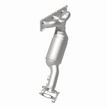 Load image into Gallery viewer, MagnaFlow California Converter Direct Fit 07-13 BMW 328i L6 3.0LGAS 3.75in Inlet 4in Outlet 2in Dia - Side View