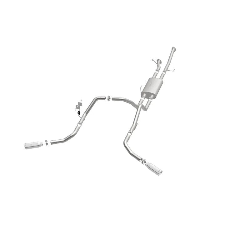 MagnaFlow Cat-Back 10-15 Toyota Tundra SC LB / CC SB 4.6L/5.7L V8 SS 2.5 Dual Split Rear 4in Tip - Additional View 7