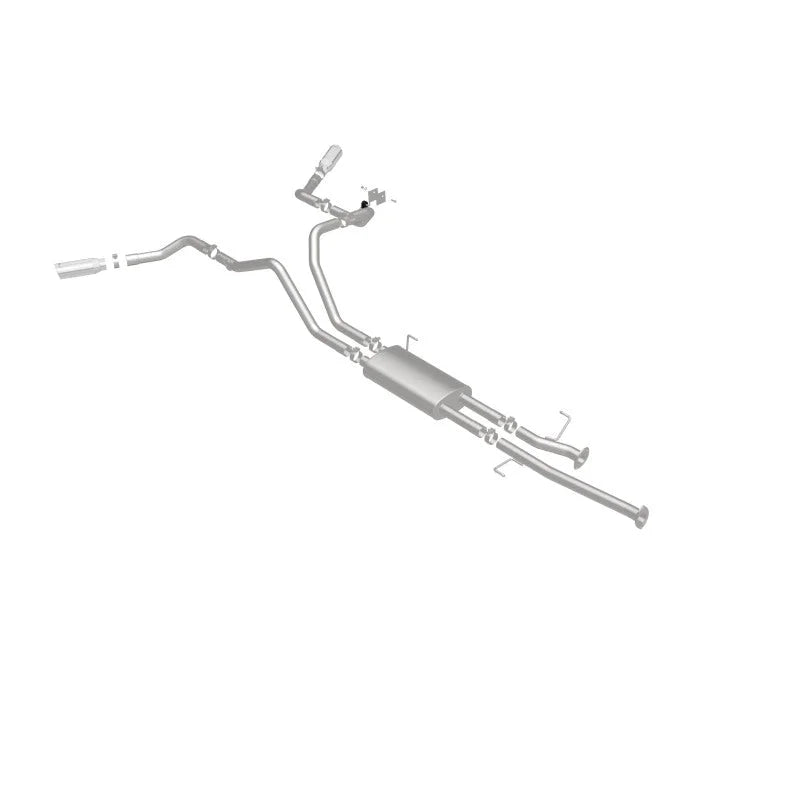 MagnaFlow Cat-Back 10-15 Toyota Tundra SC LB / CC SB 4.6L/5.7L V8 SS 2.5 Dual Split Rear 4in Tip - Additional View 10