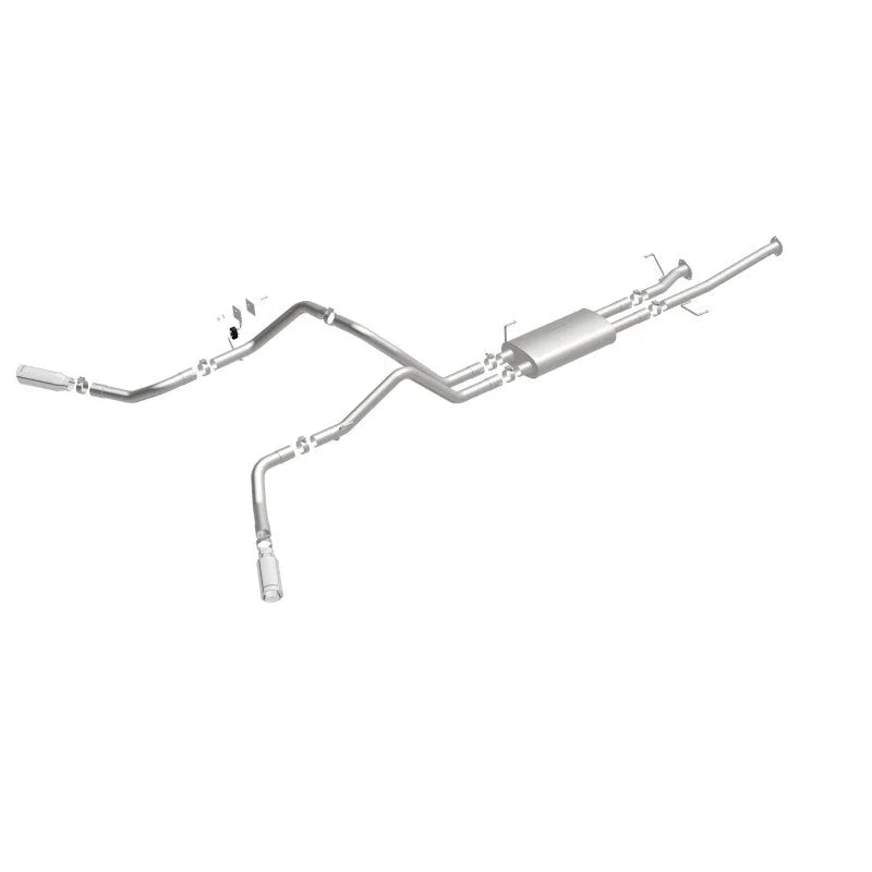 MagnaFlow Cat-Back 10-15 Toyota Tundra SC LB / CC SB 4.6L/5.7L V8 SS 2.5 Dual Split Rear 4in Tip - Additional View 11