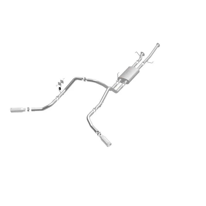 MagnaFlow Cat-Back 10-15 Toyota Tundra SC LB / CC SB 4.6L/5.7L V8 SS 2.5 Dual Split Rear 4in Tip - Additional View 12