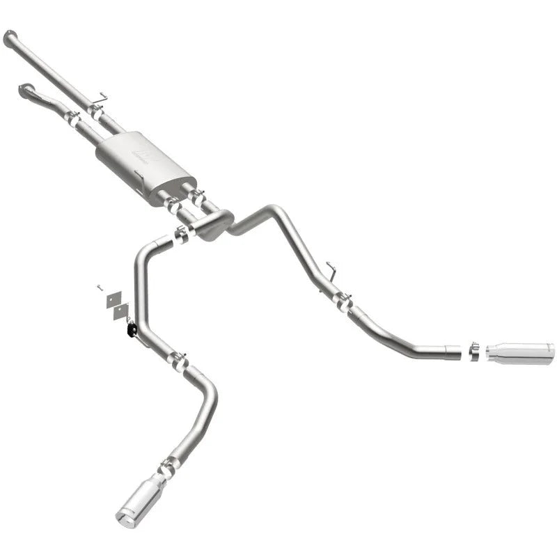 MagnaFlow Cat-Back 10-15 Toyota Tundra SC LB / CC SB 4.6L/5.7L V8 SS 2.5 Dual Split Rear 4in Tip - Additional View 13