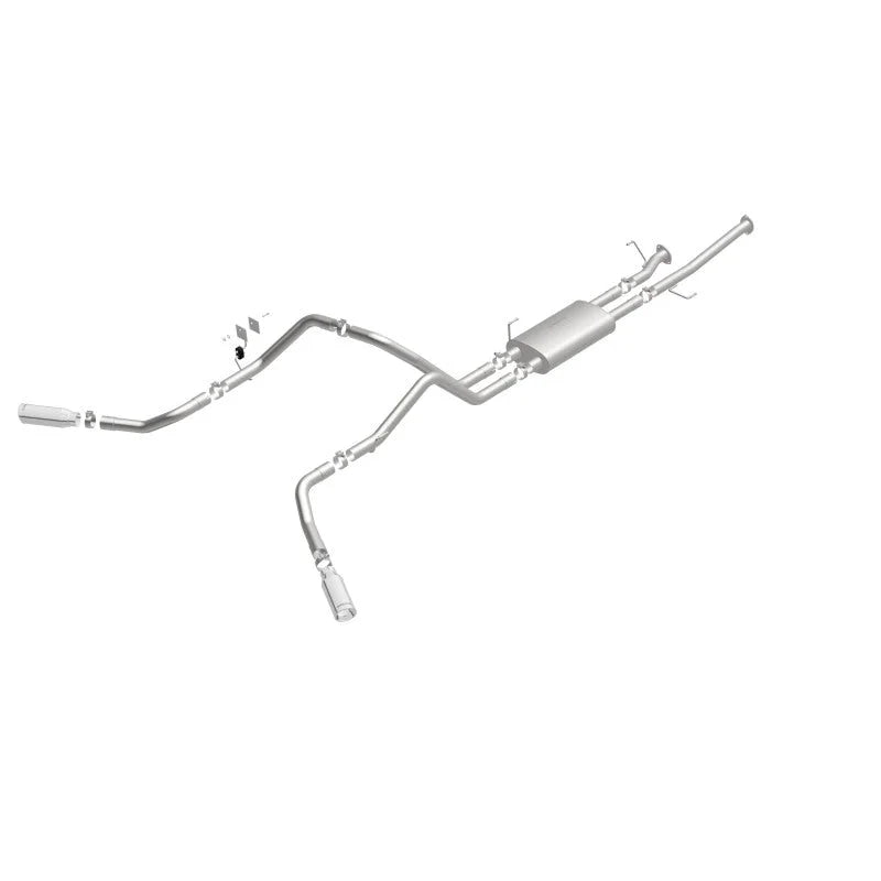MagnaFlow Cat-Back 10-15 Toyota Tundra SC LB / CC SB 4.6L/5.7L V8 SS 2.5 Dual Split Rear 4in Tip - Additional View 16