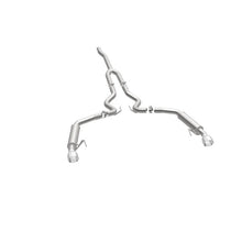 Load image into Gallery viewer, MagnaFlow Cat-Back 15-16 Ford Mustang 2.3L L4 Competition SS 3in Dual Split Rear 4.5in Black Tips - Additional View 9