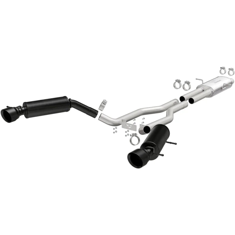 MagnaFlow Cat-Back 15-16 Land Rover Ranger Rover V6 SS 2.5in Dual Split Rear Exit 4.5in Black Tips - Main Product View