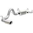 Load image into Gallery viewer, MagnaFlow Cat-Back 2016 Toyota Tacoma 3.5L V6 SS 3in Single Pass Side Exit Rear 4in Tip - Side View