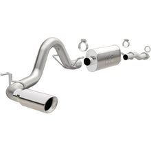 Load image into Gallery viewer, MagnaFlow Cat-Back 2016 Toyota Tacoma 3.5L V6 SS 3in Single Pass Side Exit Rear 4in Tip - Side View