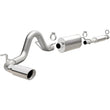 Load image into Gallery viewer, MagnaFlow Cat-Back 2016 Toyota Tacoma TRD 3.5L V6 SS 3in Single Pass Side Exit Rear 4in Tip - Side View