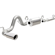 Load image into Gallery viewer, MagnaFlow Cat-Back 2016 Toyota Tacoma TRD 3.5L V6 SS 3in Single Pass Side Exit Rear 4in Tip - Side View