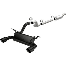 Load image into Gallery viewer, MagnaFlow Cat-Back 2018 Jeep Wrangler 2.0L Dual Black Coated 4in Tips - Main Product View