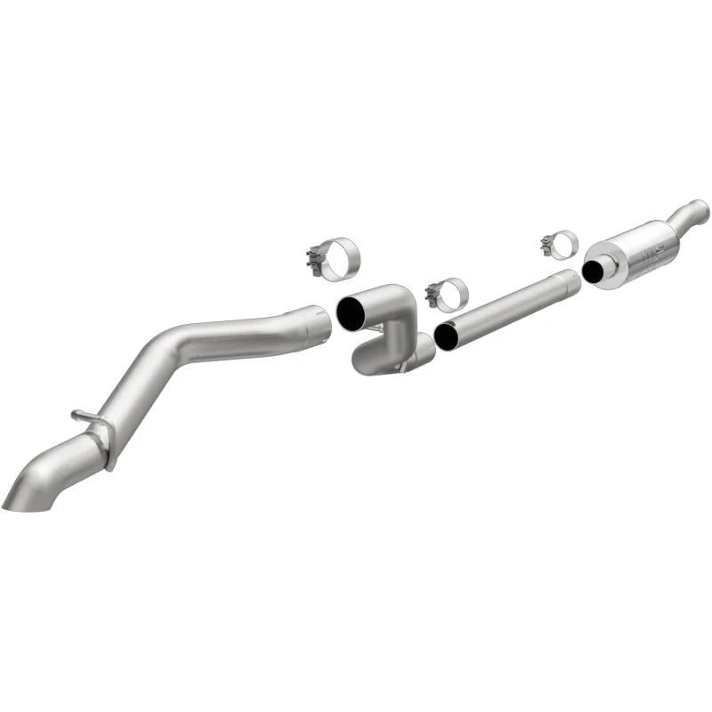 MagnaFlow Cat Back 2018 Jeep Wrangler 2.0L Rock Crawler Series Single Exit Stainless Exhaust - Main Product View