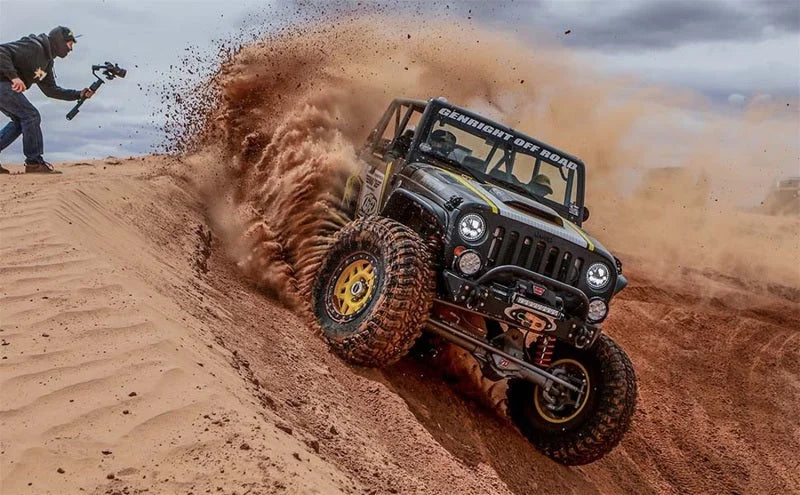 MagnaFlow Cat-Back, SS, 2.5/3in, Turn Down In Front Rear Tire 2015 Ford F150 5.0L V8 Ext Cab - Installation View